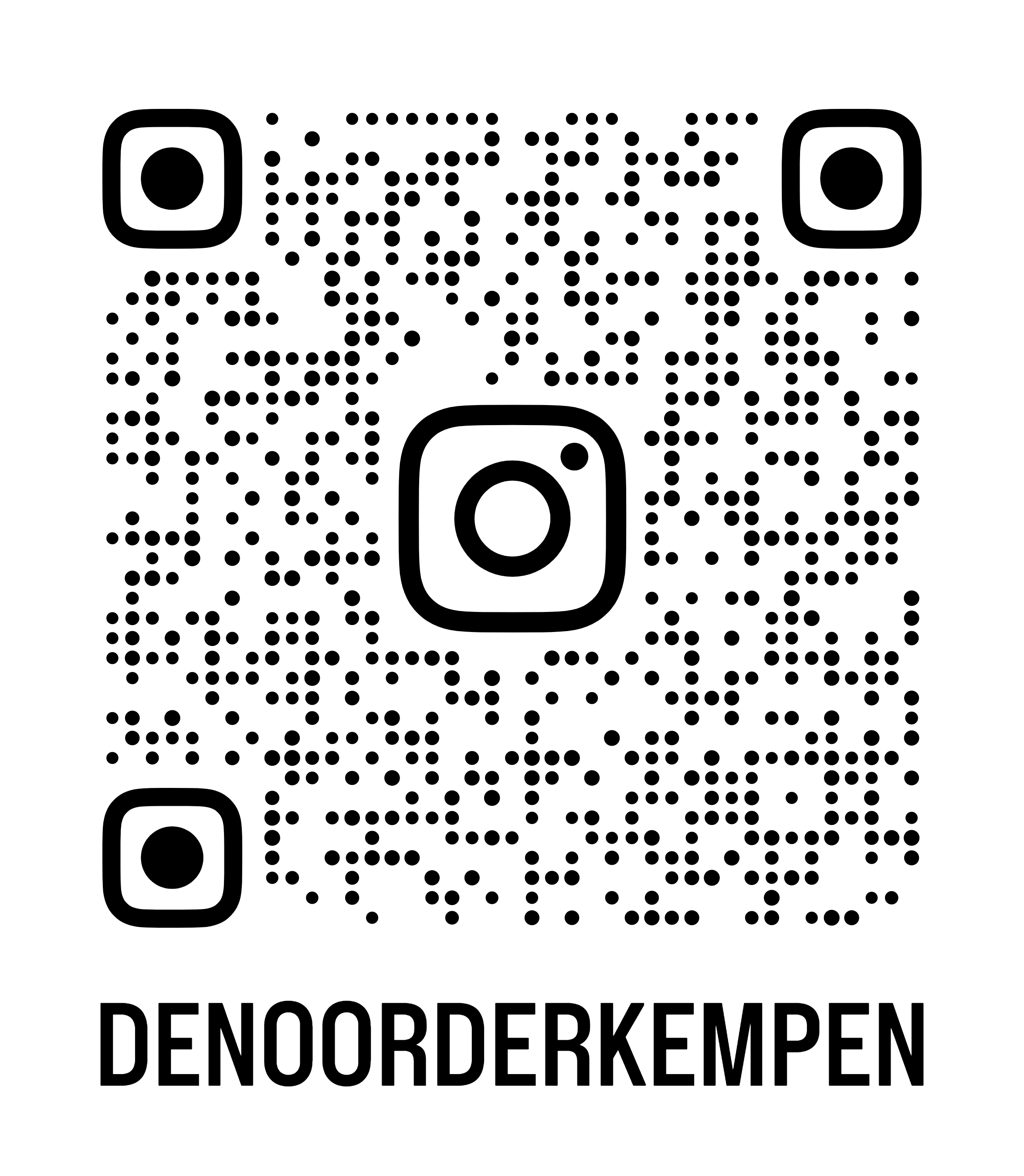 QR-code naar Instagram-pagina De Noorderkempen